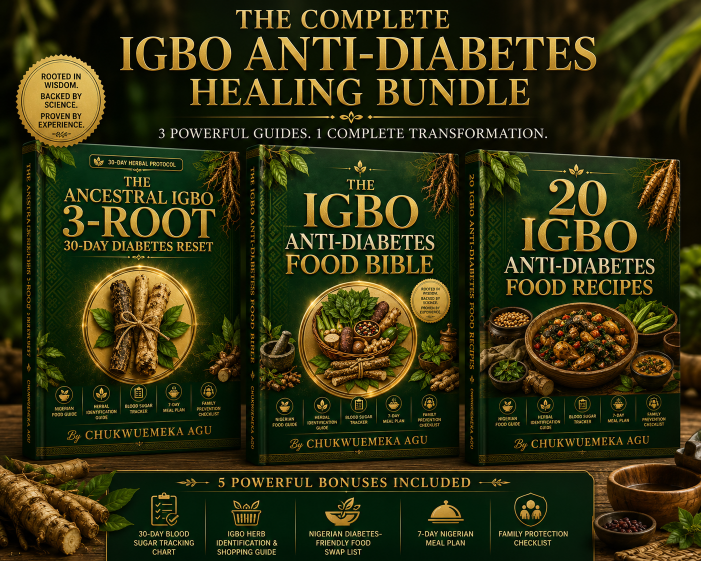 Complete Bundle — The Ancestral Igbo 3-Root 30-Day Diabetes Reset + All Bonuses